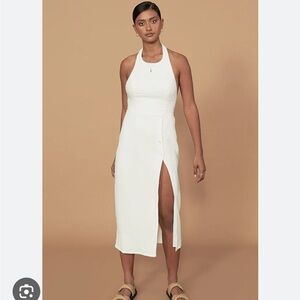 REVOLVE Brand: Sancia The Marsay Midi Dress‎ with Halter Top and Button Details